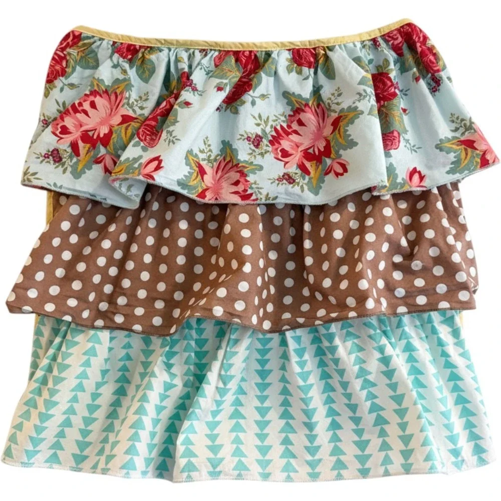 Matilda Jane Ruffled Pillow Sham Case 20 x 17 Floral Floral Polka Dot Patchwork